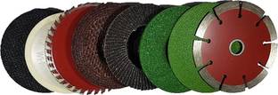 Vikas 9 pc set of 4 inch angle grinder wheels discs for cutting,grinding polishing buffing, Rotary Tool