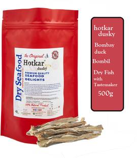 hotkar Pure Dry Salted Nutritious Bombay duck Fish(Bombil) 500gms/300pcs approx Clean