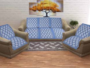 SkyKross Cotton Abstract 3+2 Seater Sofa Cover