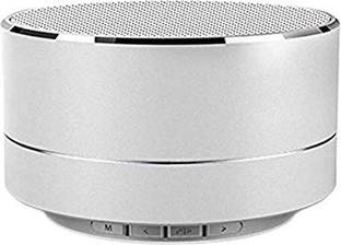 JANROCK A10 Mini Portable Bluetooth Speaker with Built-in Mic & Reflective LED | HiFi Deep Bass Sound Compatible with All Smartphone Bluetooth Speaker| White Speaker Mod