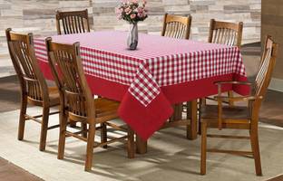 AIRWILL Checkered 6 Seater Table Cover