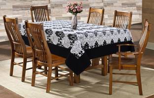 AIRWILL Damask 6 Seater Table Cover