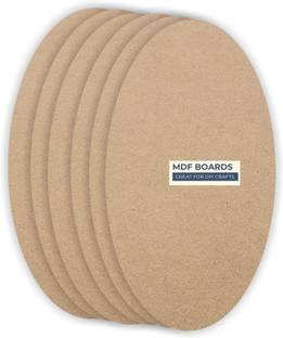VARIETY 8" OVAL MDF PACK OF 6 Wooden Geometric Object