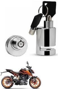 AIRSKY Heavy Duty Stainless Steel Chrome Security Anti-Theft Lock for Motorcycle and Bicycle Disk Brake Safety Lock KTM Duke 200 DL_14562_ Heavy Duty Disk Brake Safety Lock Disc Lock