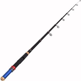 Hunting Hobby Fishing Mini Telescopic Rod (5.3feet) Red Fishing Rod