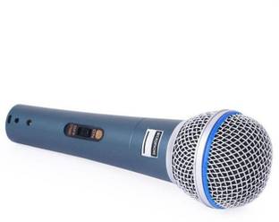 Divinext Beta 58 A Dynamic Microphone Vocal Karaoke Mic 58A Professional Singing Mic Studio Voice Recording Mixer Karaoke Mikrofon Microphone Clip + Black Zipper Pouch + 3.5mm Connector Wire Jack + Shock Mount System + Hardened Steel Mesh Grille + Capsule Design Super Cardioid + Polar Patten + Dynamic Vocal Microphone Professional Uni-directional Handheld Corded Mic