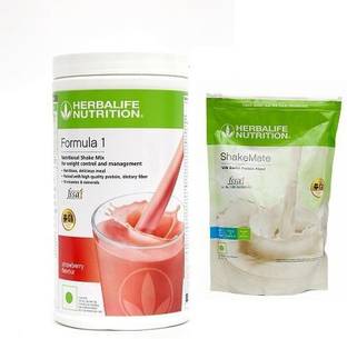 Herbalife Nutrition FORMULA 1 STRAWBERRY + SHAKEMATE Protein Shake