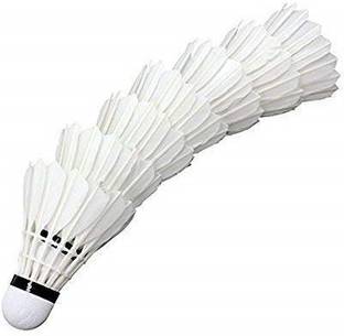 Spocco ™Badminton Shuttle Cock High Quality Feather Shuttle Cock - FH 681 Feather Shuttle  - White