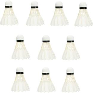 Spocco ™Original Professional Badminton Shuttlecock Feather Shuttle Feather Shuttle  - White