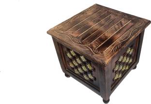 The Furniture Store Small Side Table for Living Room and Office lamp, Books, Flower Pot or vase, showpieces Solid Wood Side Table