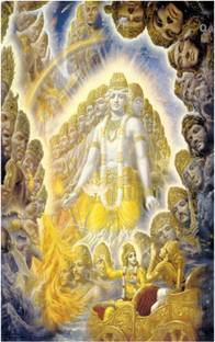 Lord Shri Krishna Virat Roop Poster for Room Paper Print