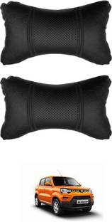 JVG Black Leatherite Car Pillow Cushion for Maruti Suzuki