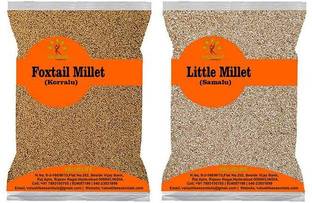 Value Life Foxtail Millet 1kg (Korralu), Little Millet 1kg ( Samalu) Mixed Millet