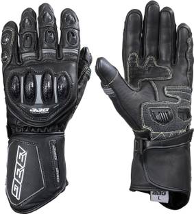 BIKING BROTHERHOOD RACER GLOVES BLACK Riding Gloves
