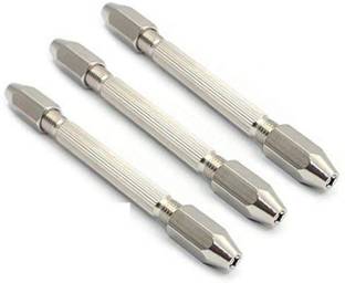 Scorpion Pack of 3 Double Ended Pin Vice Chucks--Hand Drill Chuck Bit Tools for Jewelry Watch Repairing--Size Range from 0 Pack of 3 Double Ended Pin Vice Chucks--Hand Drill Chuck Bit Tools for Jewelry Watch Repairing--Size Range from 0