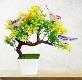 Aj style Bonsai Wild Artificial Plant  with Pot