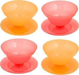 TUPPERWARE Plastic Serving Bowl Dessert Dish Bowl Set Pack off 4