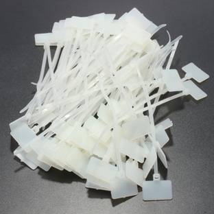 uptodatetools 100Pcs/set Zip Ties Write Wire Power Cable Label Mark Tag Nylon Self-Locking Tie Network Cable Marker Wire Strap Zip 15cm Nylon Flexible Straps Cable Tie