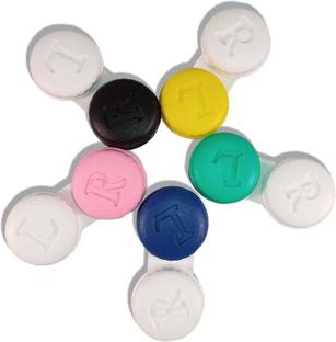 Freddy Contact lens case 5 Pieces Pack Multicolor, Leakage Proof