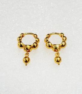 Mansi Jewl Point Shree Mansi Jewl Point Half Micro Gold Plated Glamororous Nice Bali Hoop Earrings For Women & Girl & Men Brass Hoop Earring
