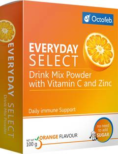 octofeb Everyday Select - Drink Mix Powder with Vitamin C & Zinc ( Pack of 6 ) Energy Drink