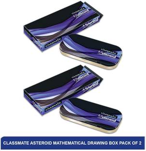 Classmate Asteroid Mathematical Drawing Box | Best Geometry Box(Pack of 2) Geometry Box