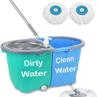 V-MOP Premium Jumbo Twin Bucket Mop with 4 Wheels -JM01014 Mop Set