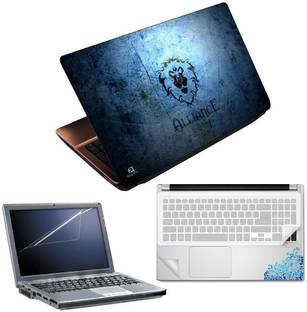 FineArts Alliance 4 in 1 Laptop Skin Pack with Screen Guard, Key Protector and Palmrest Skin Combo Set