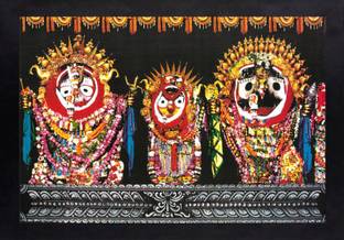 Darsh Craft Jagannath Ji Photo Frame Digital Reprint 8 inch x 10 inch Painting