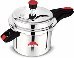 Greenchef Evok Plus 5 Liter Induction Based Aluminium Greenchef Appliances Limited Pressure cooker 5 L Outer Lid Induction Bottom Pressure Cooker