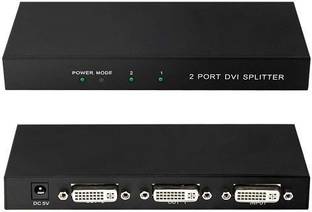 techut 2 port dvi splitter 1 in 2 out Media Streaming Device