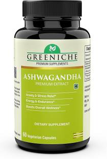 Greeniche Ashwagandha for General Health| Anxiety & Stress Relief| Energy & Endurance -60 C