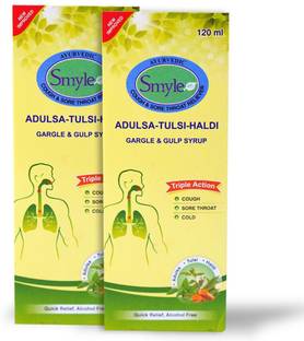 Smyle Adulsa Tulsi Haldi Ayurvedic Cough Syrup