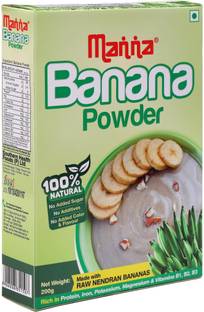 Manna Banana Cereal Mix for Babies, Infants, 200g | Banana Powder | Kannankaya Powder | Made from high quality Nendran Bananas Cereal