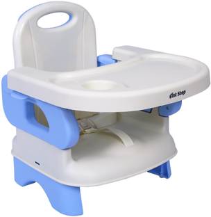 1st Step 2 in 1 Booster Seat Cum Feeding Chair With 2 Level Height Adjustment And 5 Point Safety Harness