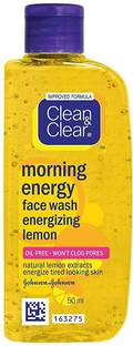 Clean & Clear Morning Energy Lemon , 50ml - Pack Of 5 Face Wash