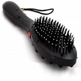 Stuti Magnetic Vibra Plus Head Massager Hairbrush with Double Speed in Treatment | hair massager | head massage tool | head massager vibration | head massager tool | head massager machine Magnetic Vibra Plus Head Massager Hairbrush with Double Speed in Treatment | hair massager | head massage tool | head massager vibration | head massager tool | head massager machine Massager (Black)