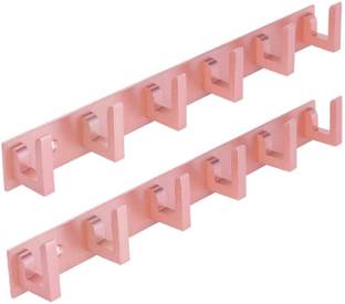 Flipkart SmartBuy Pack Of 2 Extra Long -40 cm Exclusive Hooks Full Rose Gold Wall Hanger/ Cloth Hangers for Walls /Door Hanger For Clothes Hook Rail (Pack of 2) Regular Organizer