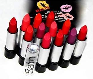 ads beauty Combo Balm Matte Lipstick set of 12 Multicolou