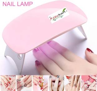 Ritzkart Mini UV LED Nail Lamp, Portable Gel Light & Mouse Shape Pocket Size Nail Dryer with USB Cable for all Gel Polish(Pink) Nail Polish Dryer