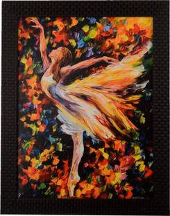 Darsh Craft Dancing Girl Photo Frame Digital Reprint 10 inch x 8 inch Painting
