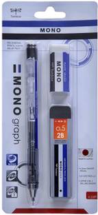 Tombow MONO Graph 0.5mm Mechanical Pencil, with 2B Lead and Eraser -VP Pencil