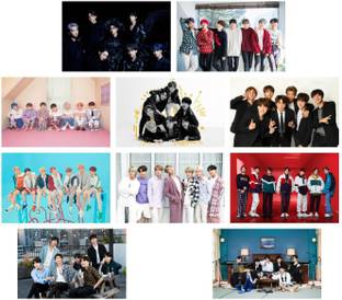 Pack of 10 BTS Band Members Photos | for BTS Fans| HD Quality Photographic Paper