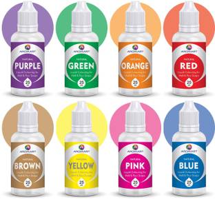 Aromart DIY Liquid Soap Making Colours for Melt & Pour Soaps - Set of 8 (25 ml each)