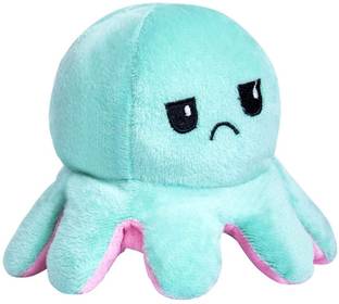Regallo Premium Quality Super Soft Reversible Mini Octopus (Happy And Angry Face)  - 170 mm