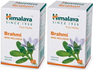 HIMALAYA Wellness Pure Herbs Brahmi Mind Wellness 60 Tablets (Pack of 2)