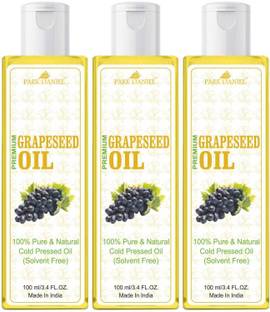 PARK DANIEL Premium Grapeseed oil combo pack of 3 bottles of 100 ml(300 ml)