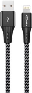 Portronics Lightning Cable 2 A 2 m Nylon Braided Konect A 8 Pin USB