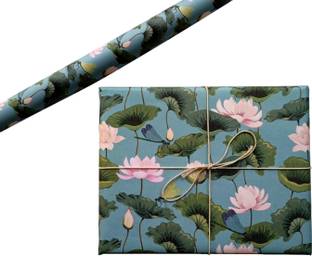 AAKAR Water Lotus Pack of 5 sheets, Gift Paper, Wrapping Paper, Wrapping sheets, Wrapping rolls Paper Gift Wrapper