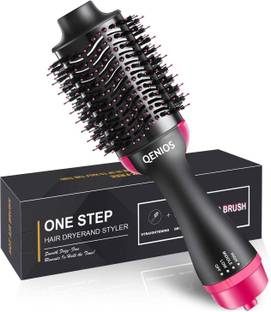 styleshop One Step Hair Dryer and Volumizer, Hot Air Brush, 3 in1 Styling Brush Styler, Negative Ion Hair Straightener Curler Brush for All Hairstyle | Black